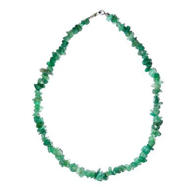 Halskette aus grünem Aventurin - Barock - 45 cm