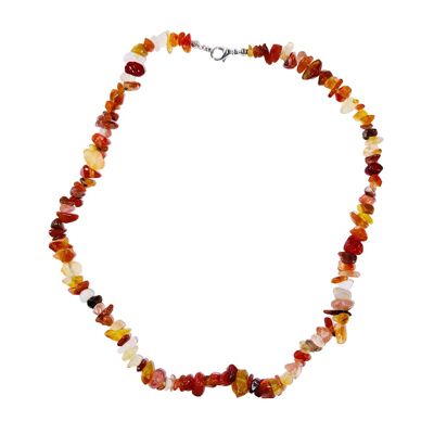 Carnelian necklace - Baroque - 45 cm