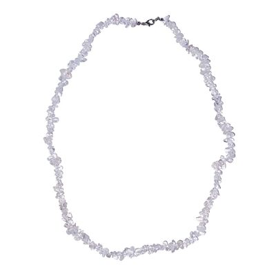 Rock crystal necklace - Baroque - 45 cm