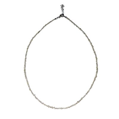 Light Gray Diamond Necklace - Baroque