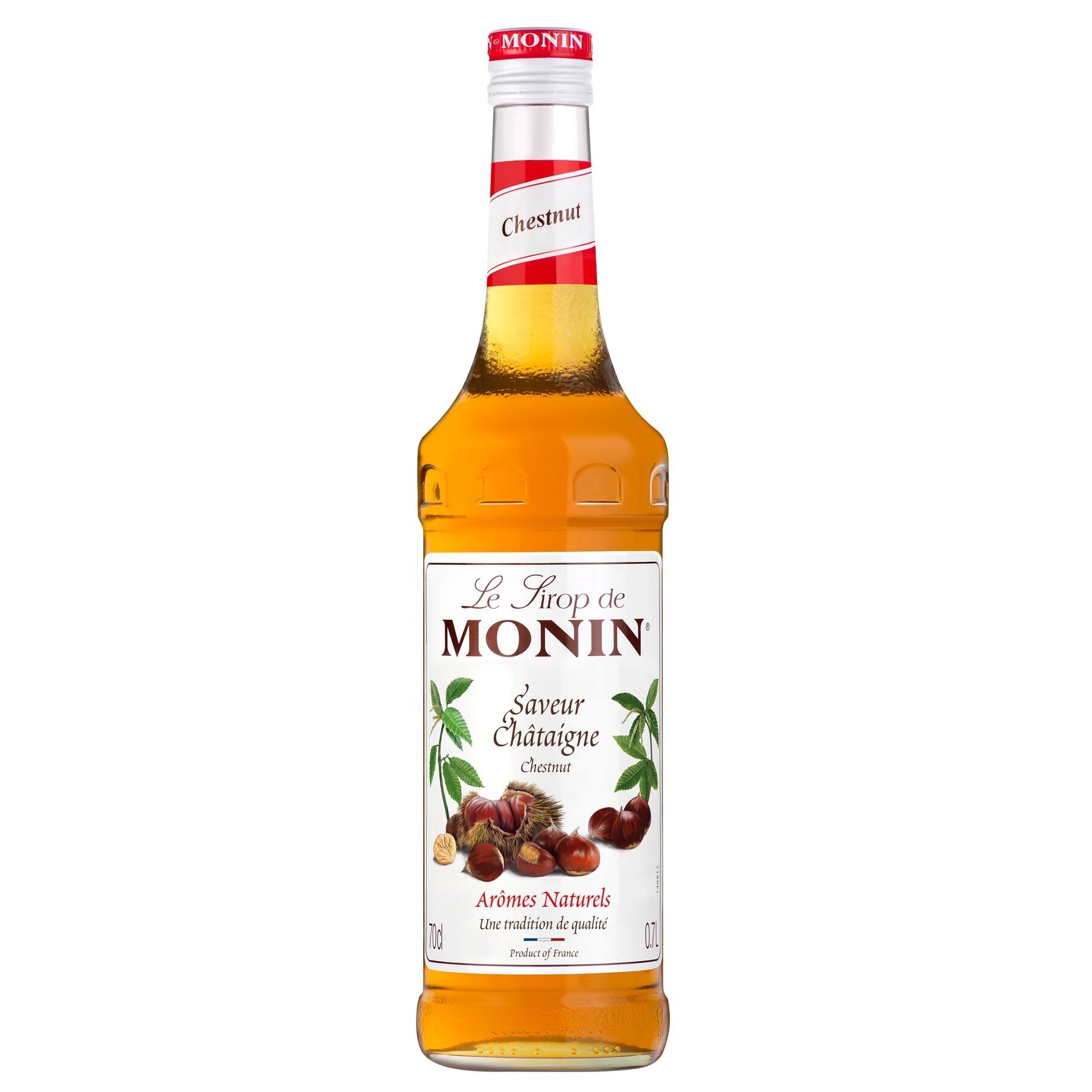 MONIN Sciroppo al Gusto Castagna per Cocktail o Bevande Calde - Aromi Naturali - 70cl