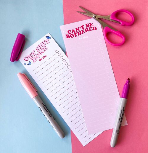 Duo Pack Notepads To-Do List Get Shit Done & Can't Be Both
