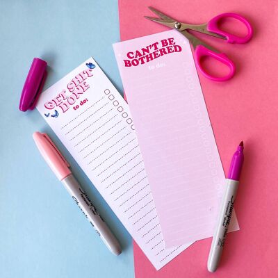 Duo Pack Notepads To-Do List Get Shit Done & Can't Be Both