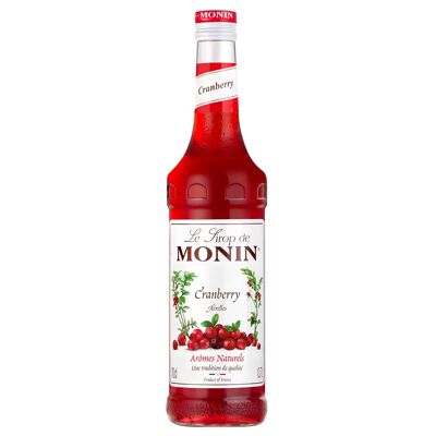 MONIN Lingonberry Syrup for cocktails - Natural flavors - 70cl
