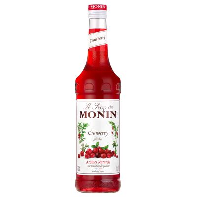 MONIN Preiselbeersirup für Cocktails - Natürliche Aromen - 70cl