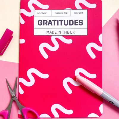 Journal de gratitude avec gribouillis