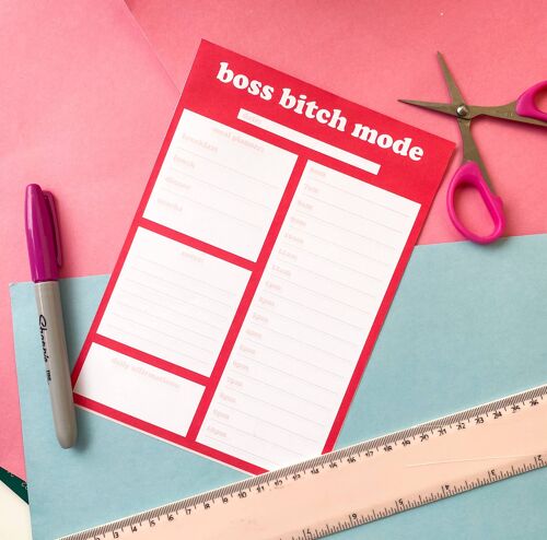 Boss Bitch Mode Daily Planner A5