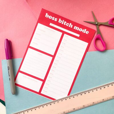 Boss Bitch Mode Daily Planner A4