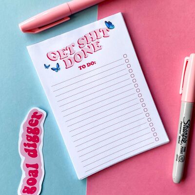 Get Shit Done To-Do List A6