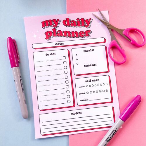 My Daily Planner Notepad A4
