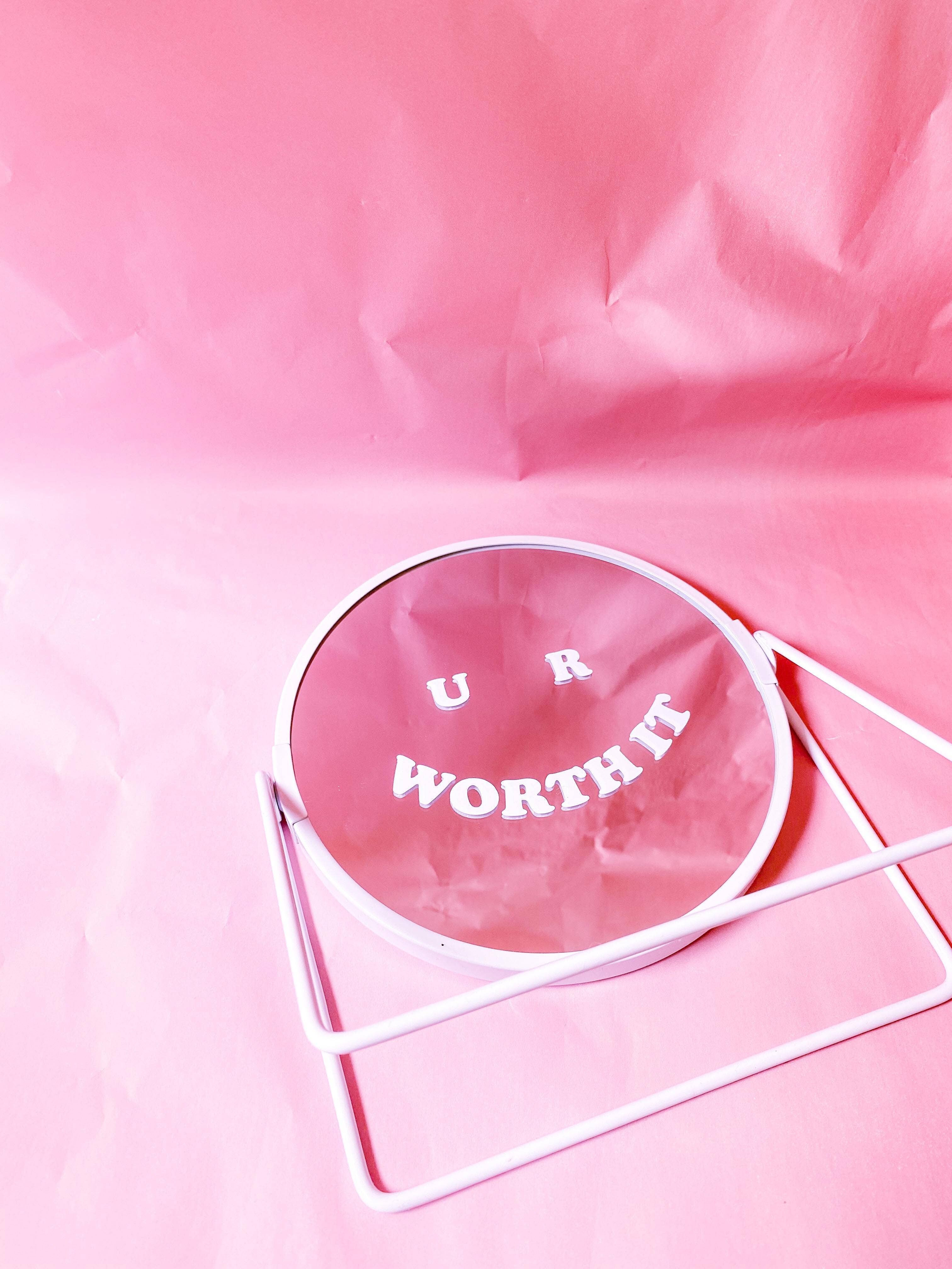 U R Worth It Spiegelaufkleber XL