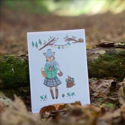 fox card in winter