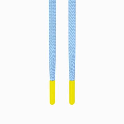 Nuestros cordones azul claro/amarillo