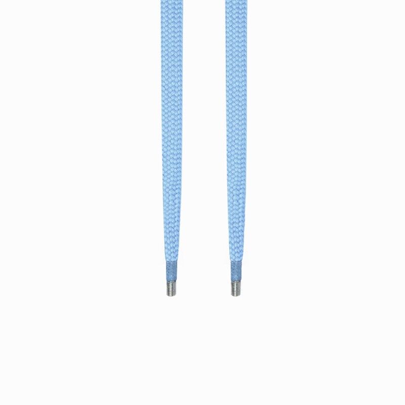 Unsere Schnürsenkel ohne Spitzen Hellblau