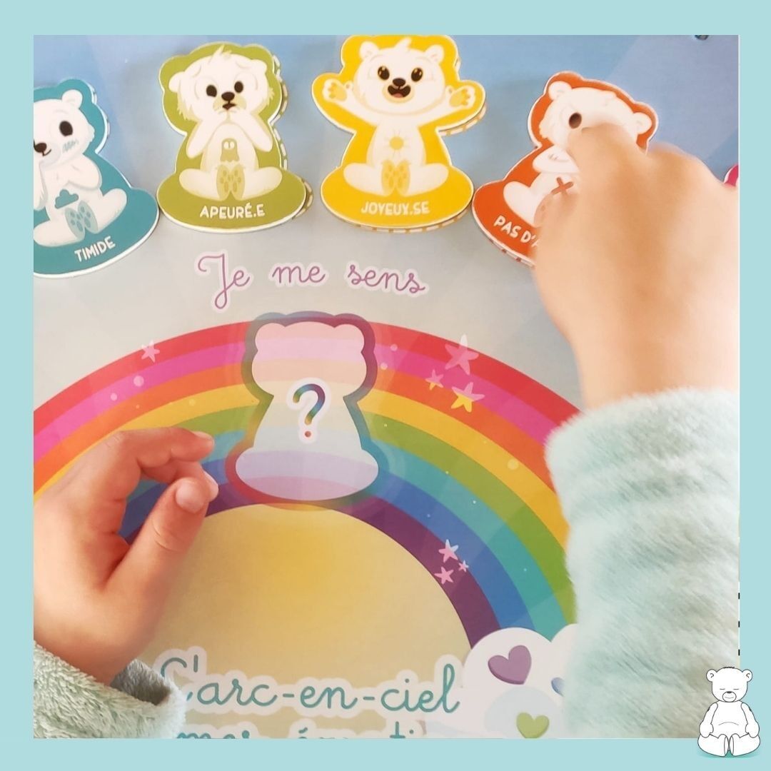 Magnetic board the rainbow of my emotions