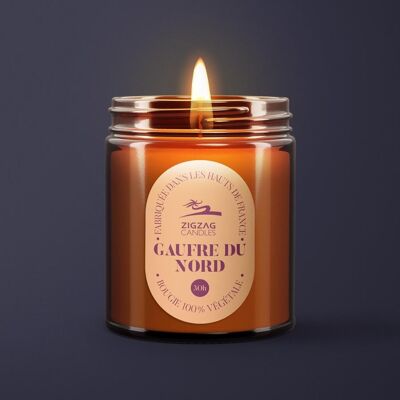 NORTHERN WAFFLE VEGETABLE CANDLE IN APOTHECARY POT