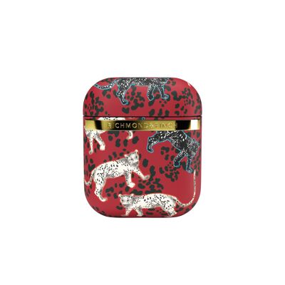 Samba Red Leopard Airpod Case