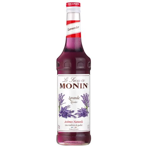 Sirop Saveur Lavande MONIN pour cocktails pétillants - Arômes naturels - 70cl