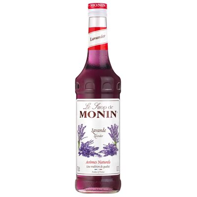MONIN Lavender Flavor Syrup for sparkling cocktails - Natural flavors - 70cl