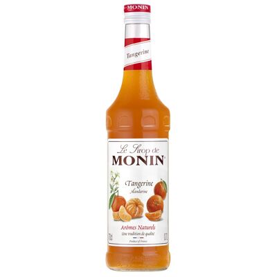 MONIN Mandarin Syrup for water syrup, cocktails and lemonades - Natural flavors - 70cl
