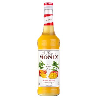 MONIN Mangosirup für Cocktails, Eistees oder Limonaden – Natürliche Aromen – 70cl