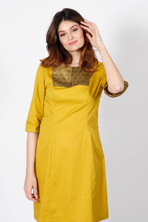 Yellow Oriental Dress