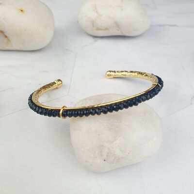 Bracelet perlé onyx noir (SN072)