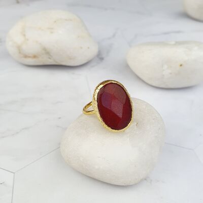 Saira Oval Ruby Ring (SN117)