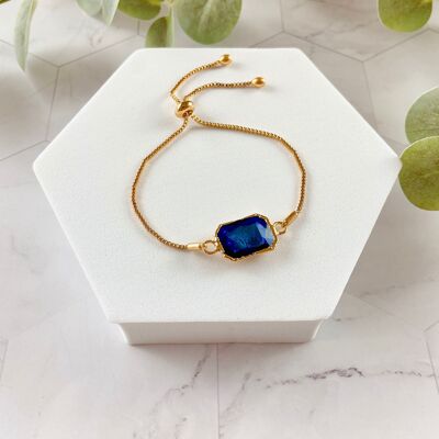 Crystal Elevator Bracelet - Sapphire Blue (SN147)
