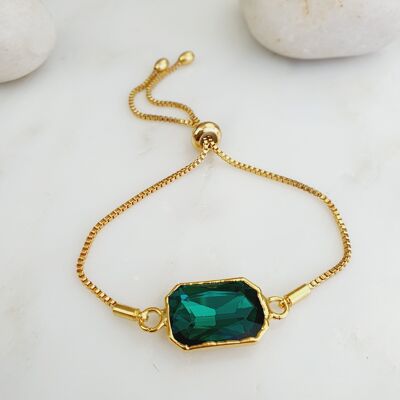 Crystal Elevator Bracelet - Rainforest Green (SN148)