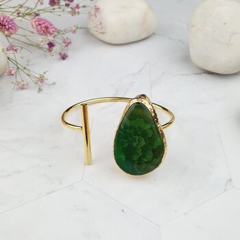 Zara Bracelet agate vert foncé Sardonyx (SN155) 2