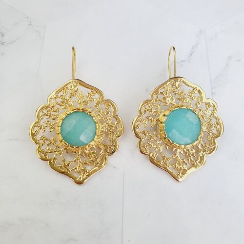 Sultan Aqua Jade  Earrings (SN160)