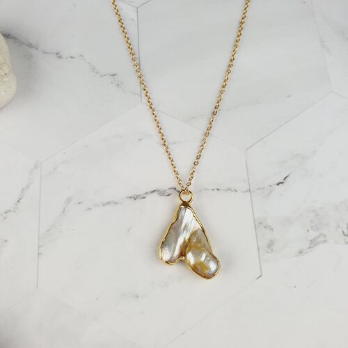 Zarif Pearl Pendant Necklace (SN390)