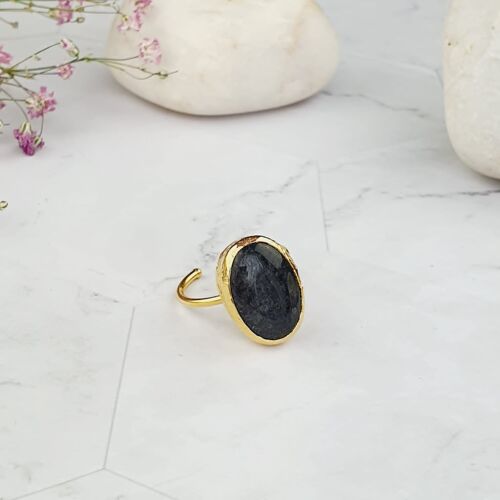 Saira Oval Black Onyx Ring (SN393)