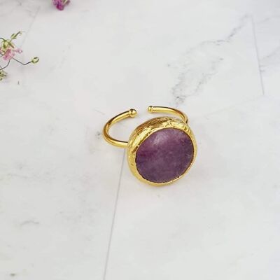 Saira Purple Agate Ring (SN394)