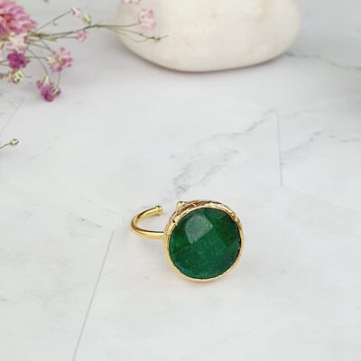 Saira Green Jade Ring (SN400)