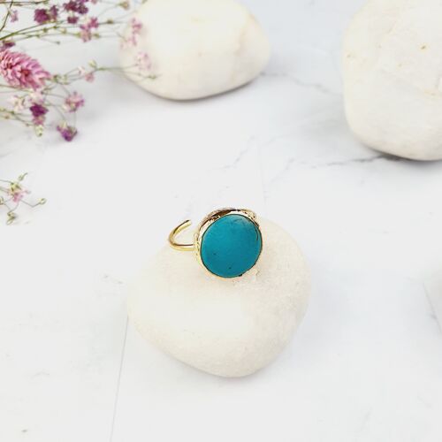 Saira Round Turquoise Ring (SN402)