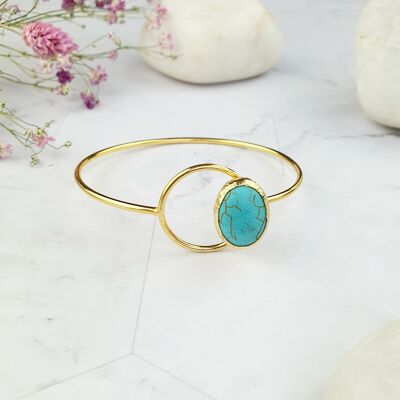 Bracelet Saira Oval Turquoise (SN426)