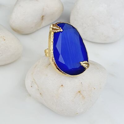 Anello Talia Leaf Royal Blue Cat's eye (SN458)