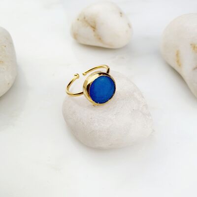 Anello di giada blu Reyhan (SN462)