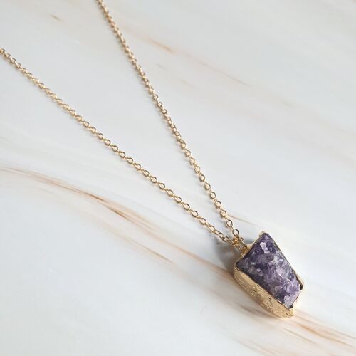 Semra Amethyst Pendant - Shennur amethyst (SN471)