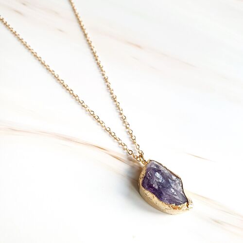 Semra Amethyst Pendant - Shevval Amethyst (SN474)