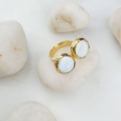 Tanzilah Double Pearl Ring (SN476)