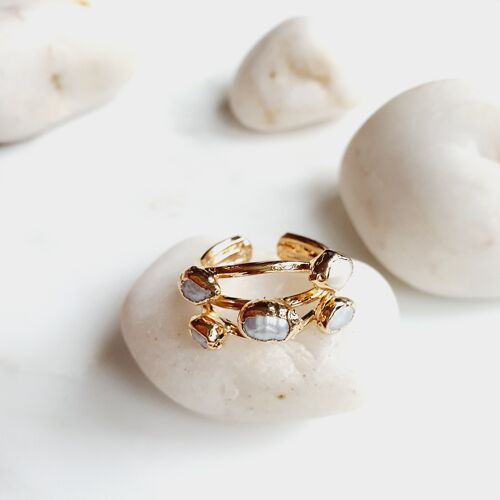 Five Stone Pearl Ring (SN532)