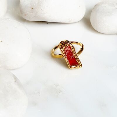 Anillo Variscita Rojo (SN579)