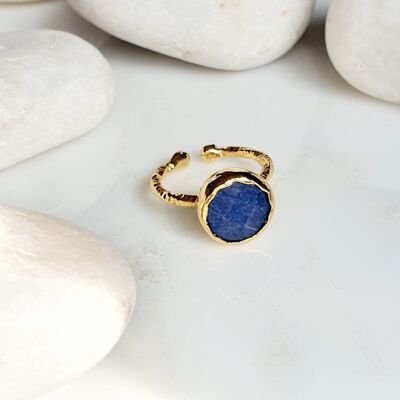 Anello di giada blu (SN601)