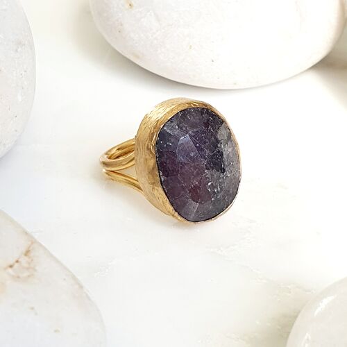 Navy Quartz Ring (SN619)