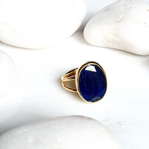 Navy Cat's eye Ring (SN621)