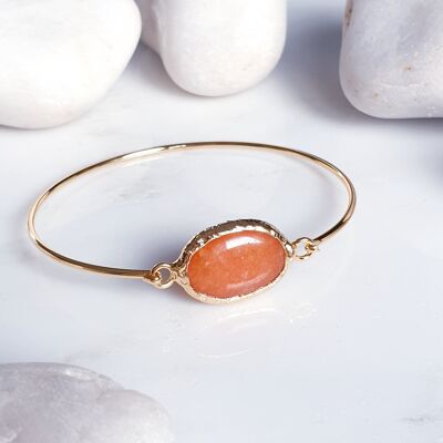 Brazalete Ágata Naranja (SN652)