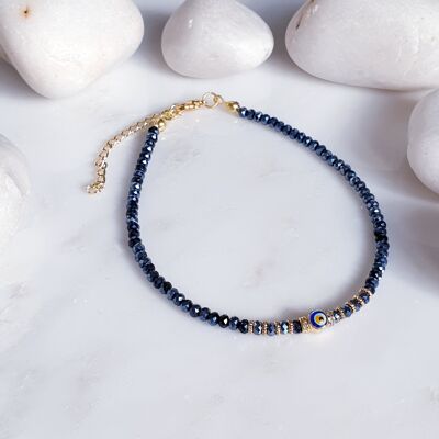 Sabila Anklet - Metallic Blue (SN658)